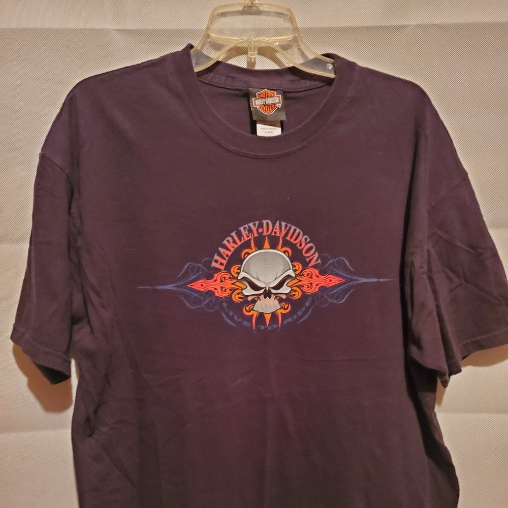 Harley Davidson of Columbia Tennessee Store Shirt, Men's Black XL T-shirt